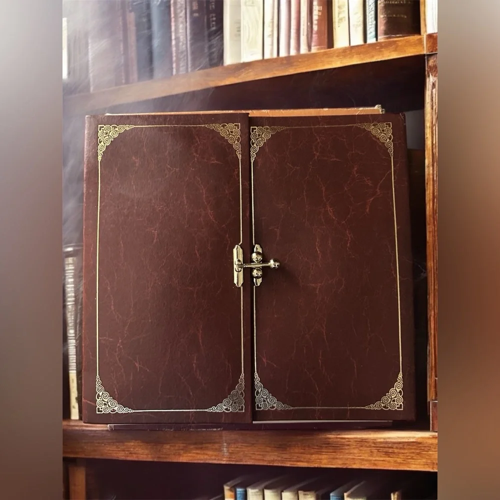 Vintage 70s Fotodisplay Photo Album Faux Leather Brown Holds 200 Pictures